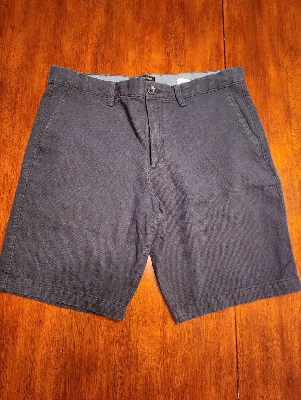 Men's Banana Republic Size 34 Navy Casual Cotton Shorts Aiden Like New